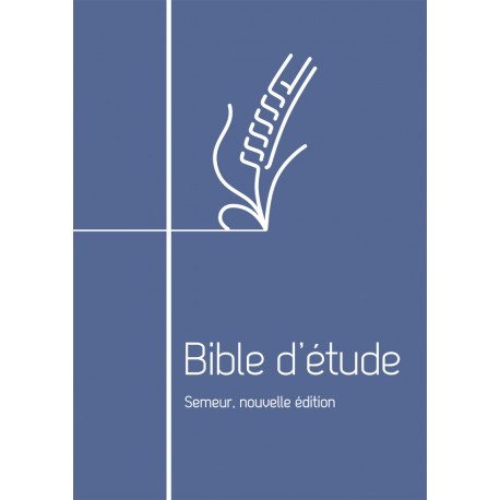 Bible Semeur d'étude Nouvelle édition - bleu - fermeture éclair
