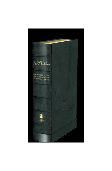 Bible Segond 21 archéologique, noire, cuir