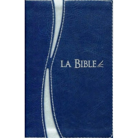 Bible Segond 21 duo bleu argent, tr. argent