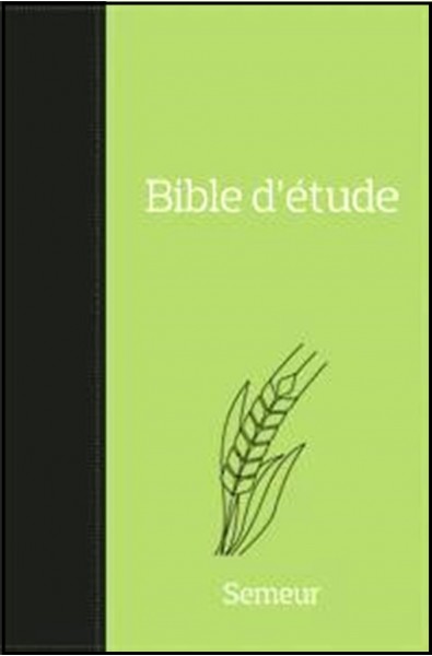 Bible Semeur d'étude - Souple - Verte