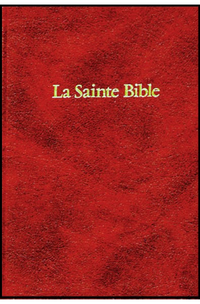 Bible Darby, skinluxe, tr. or, grenat