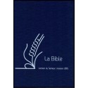 Bible du Semeur 2015, bleu rigide, renfort lin