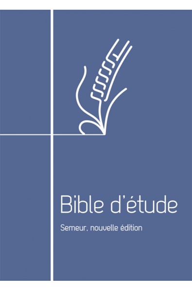 Bible du Semeur d'étude Nouvelle édition - bleu - fermeture éclair