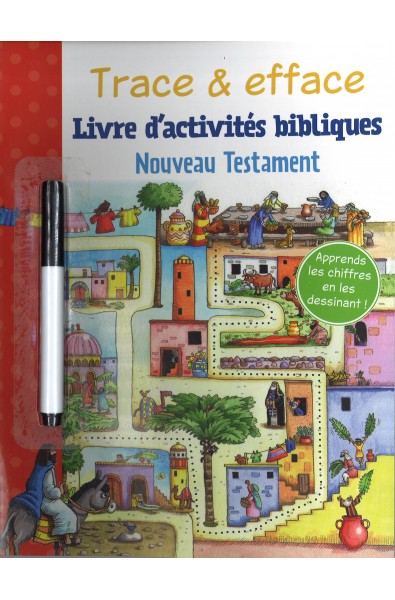 Trace & efface - Livre d'activités bibliques NouveauTestament