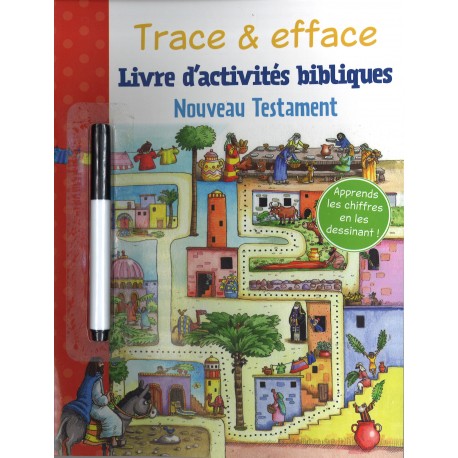 Trace & efface - Livre d'activités bibliques NouveauTestament