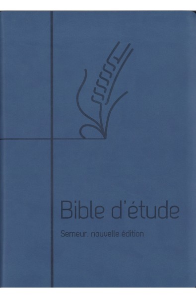 Bible du Semeur 2015 d'étude, bleue, couverture souple