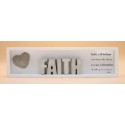 Cementini - Cadre en bois FAITH lettres ciment