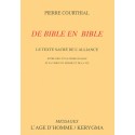 De Bible en Bible