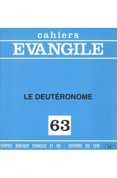 Cahiers Evangile - Le Deutéronome