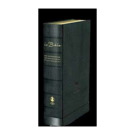 Bible Segond 21 archéologique, noire, cuir