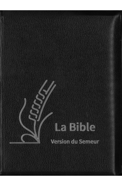 Bible du Semeur 2015 gros caractères, noire, zip