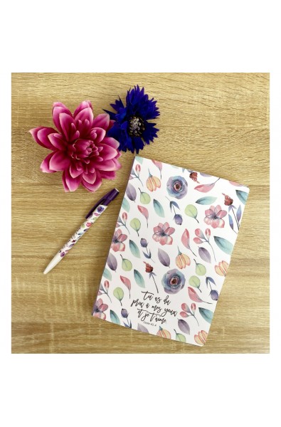 Carnet floral "Tu as du prix à mes yeux"