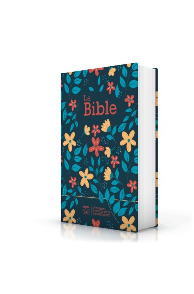 Bible Segond 21 compacte (Premium) rigide, toilée, marguerites