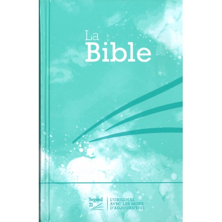 Bible Segond 21 compacte, rigide, vert turquoise