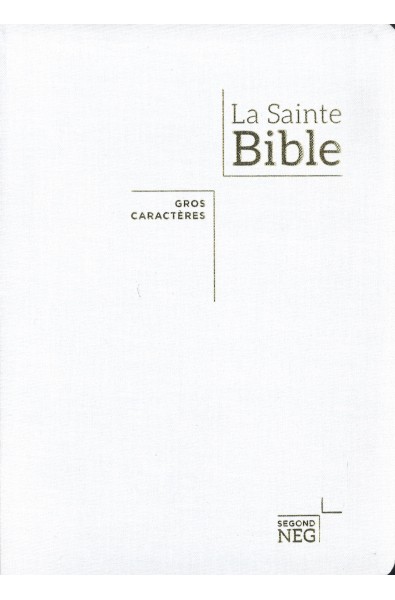 Bible NEG - gros caractères, blanche