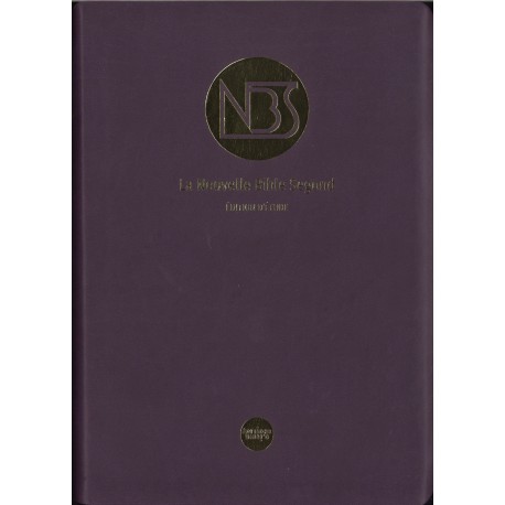 Bible NBS d'étude, prune