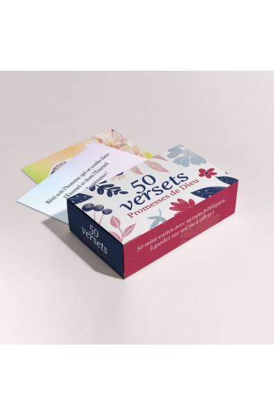 50 mini-cartes - "Promesses e Dieu"
