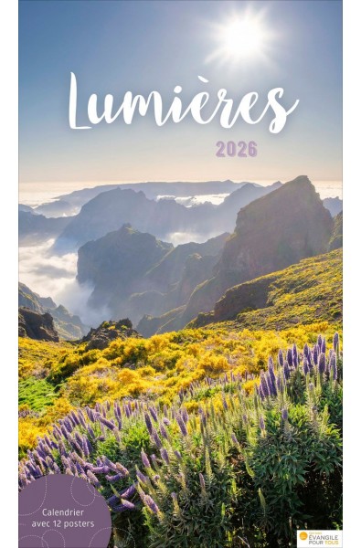 Calendrier à suspendre "Lumières" 2026