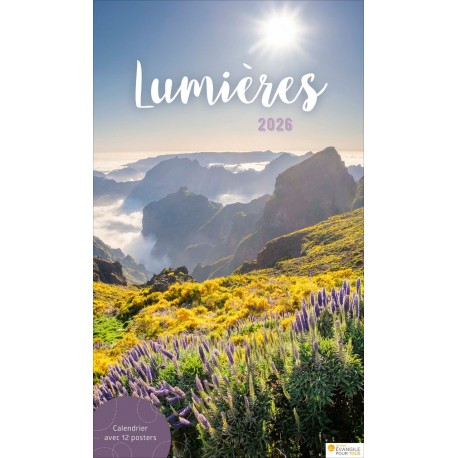 Calendrier à suspendre "Lumières" 2026