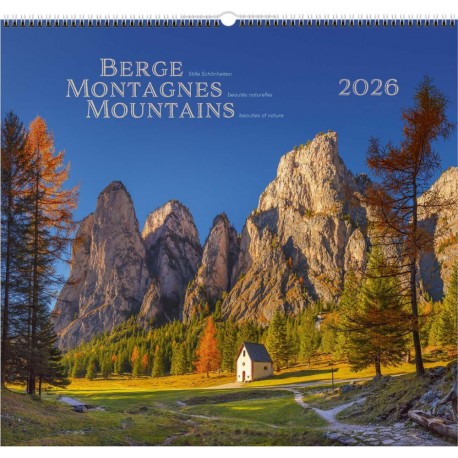 Calendrier "Montagnes" grand format 2026