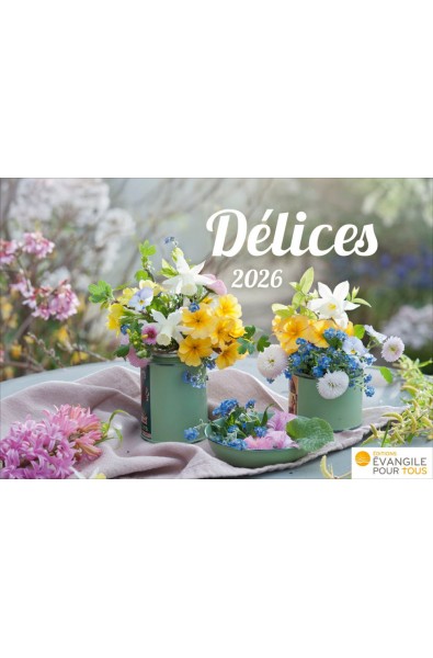 Calendrier à poser "Délices" 2026