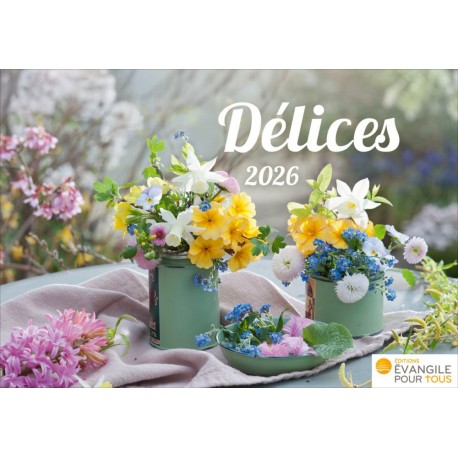Calendrier à poser "Délices" 2026