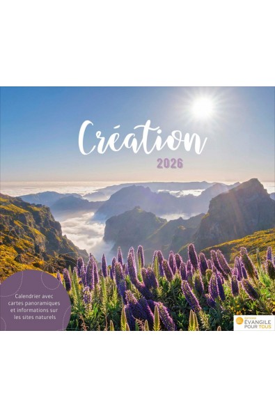 Calendrier à poser "Création" 2026