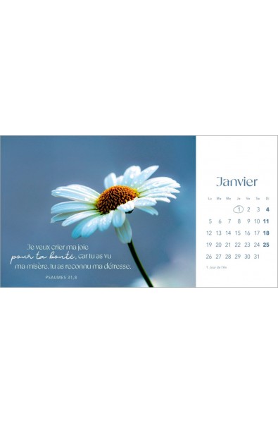 Calendrier "Les fleurs" 2026
