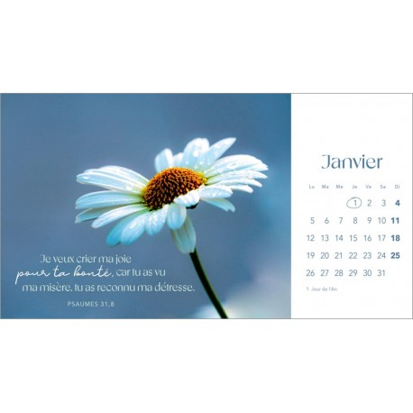 Calendrier "Les fleurs" 2026