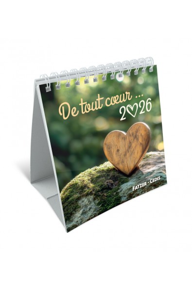 Calendrier "De tout coeur" 2026