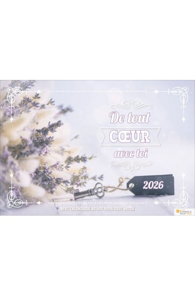 Calendrier " De tout cœur avec toi " 2026
