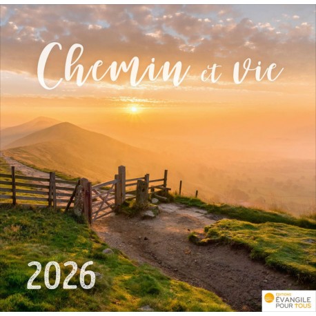Calendrier "Chemin et vie" 2026
