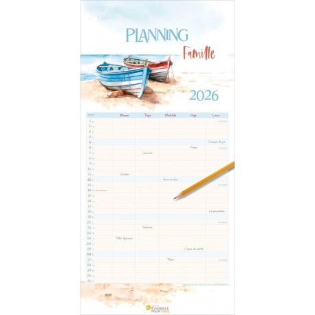Calendrier "Planning Famille" 2026