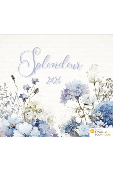 Calendrier "Splendeur" 2026