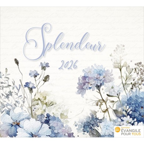 Calendrier "Splendeur" 2026
