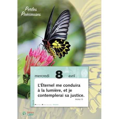 Calendrier "Perles précieuses" 2026-bloc