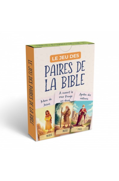 Jeu de cartes - Paires de la Bible