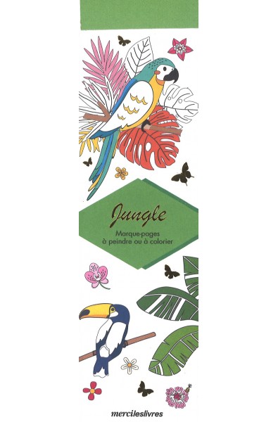 Marque-pages Jungle à colorier