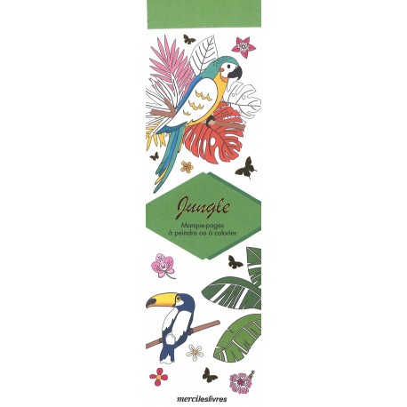 Marque-pages Jungle à colorier