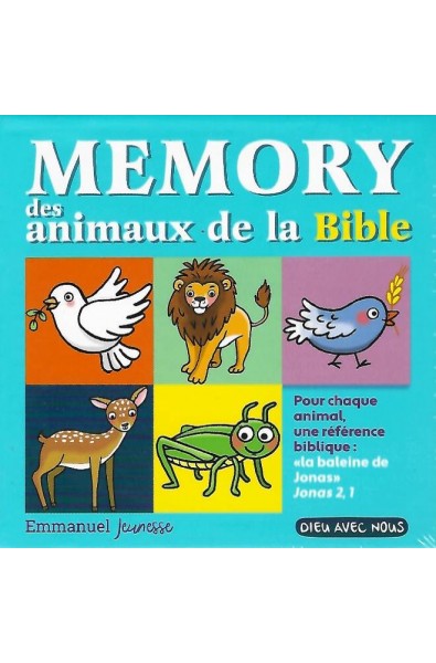 Jeu - Memory des animaux de la Bible