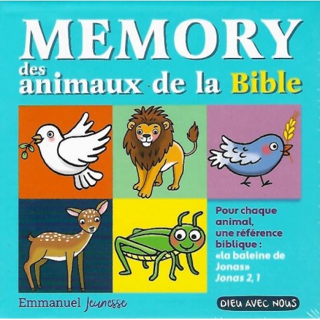 Jeu - Memory des animaux de la Bible