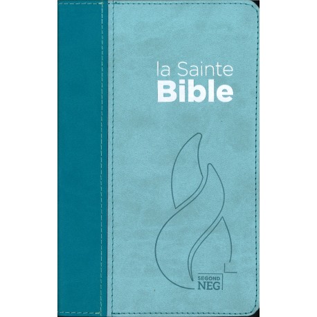 Bible NEG compacte, souple, vivella duo bleu