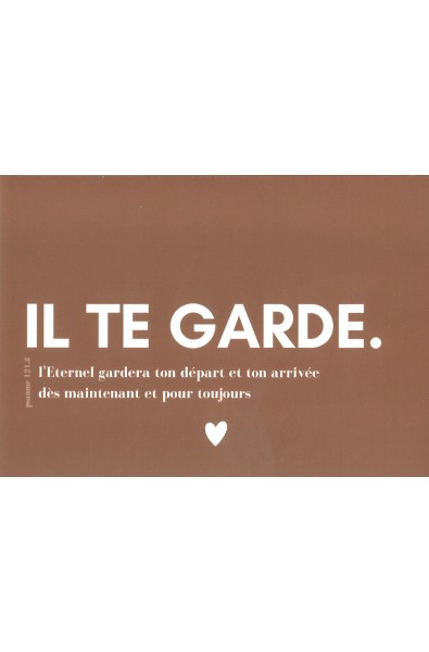 Carte postale avec verset biblique