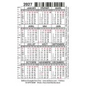 Carte calendrier "Chien" 2027
