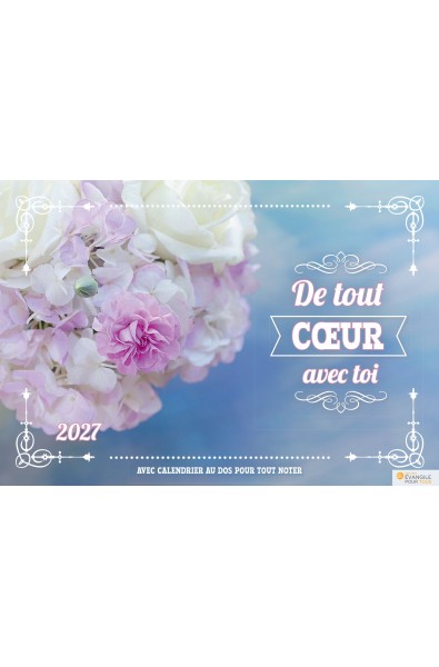 Calendrier " De tout cœur avec toi " 2027
