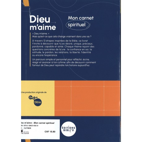Dieu m'aime - Mon carnet spirituel