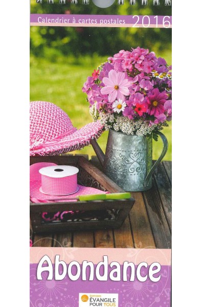 Calendrier à suspendre "Abondance"