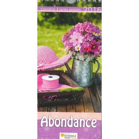 Calendrier à suspendre "Abondance"