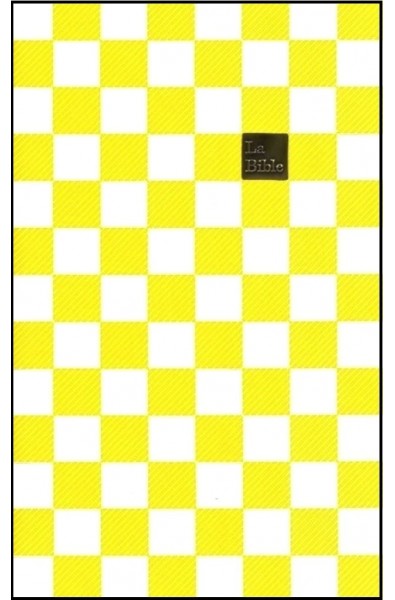 Bible Segond 21 slim souple damiers jaunes