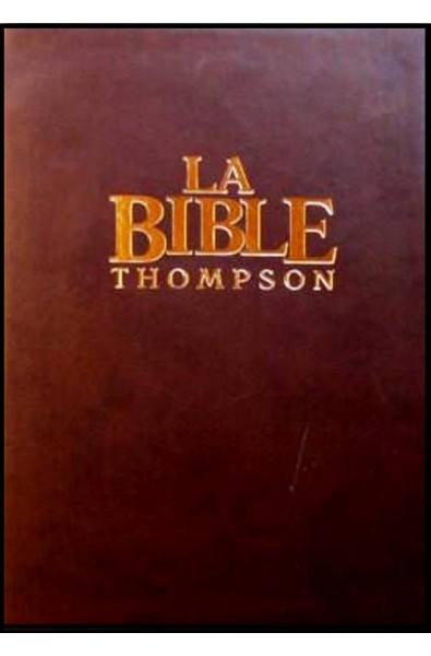 Bible Colombe Thompson, fibro marron, tr. or